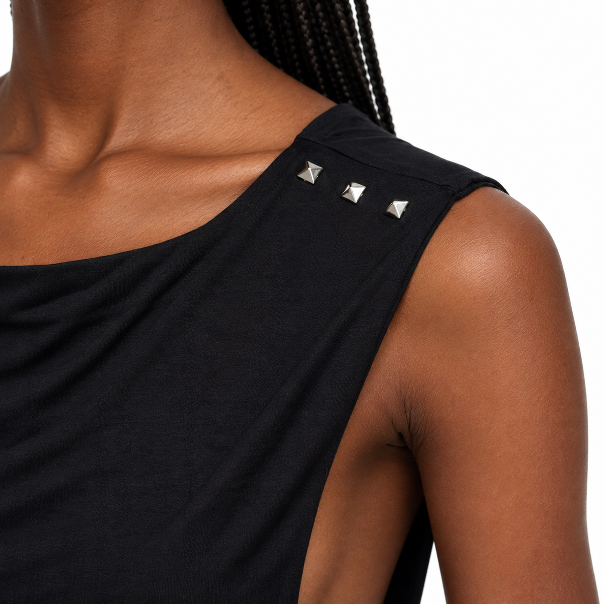 STUDDED MUSCLE SHIRT - SHADES