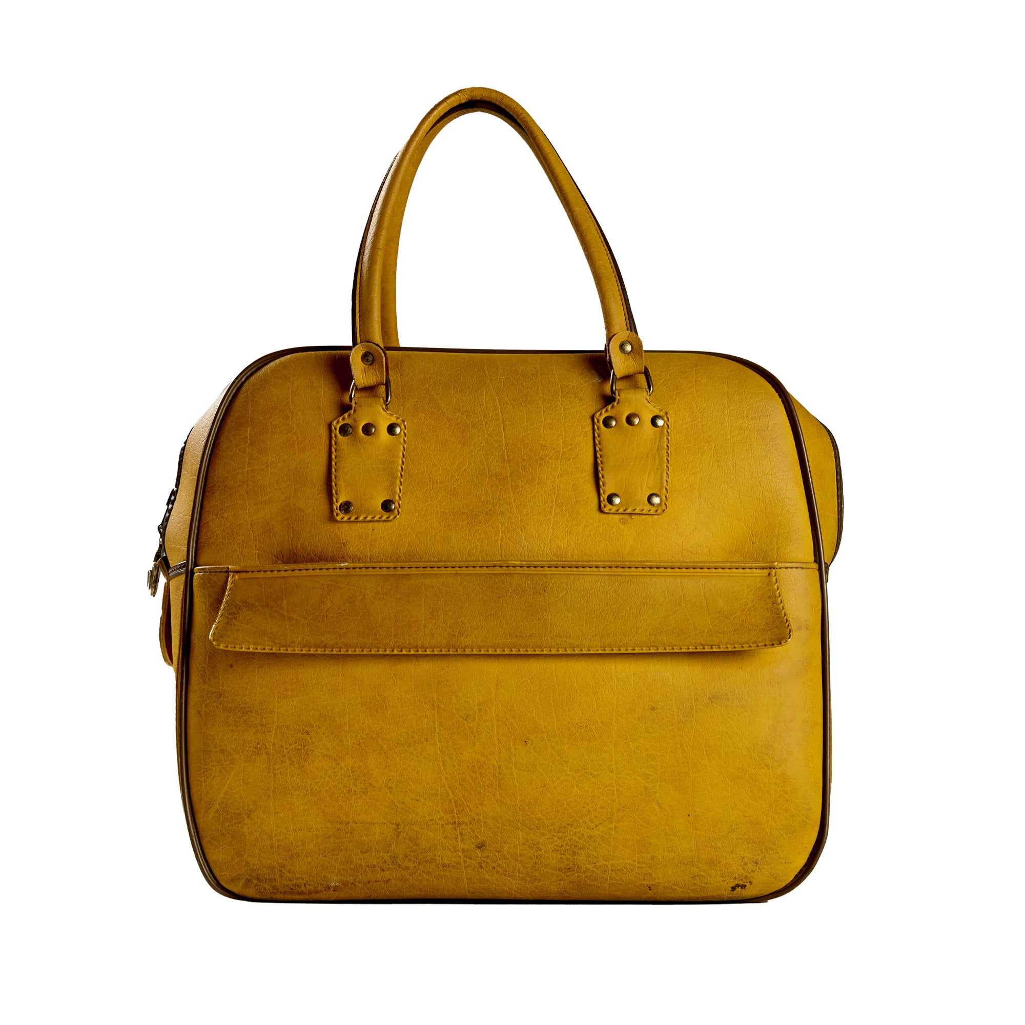 YELLOW CROSS LEATHER BAG