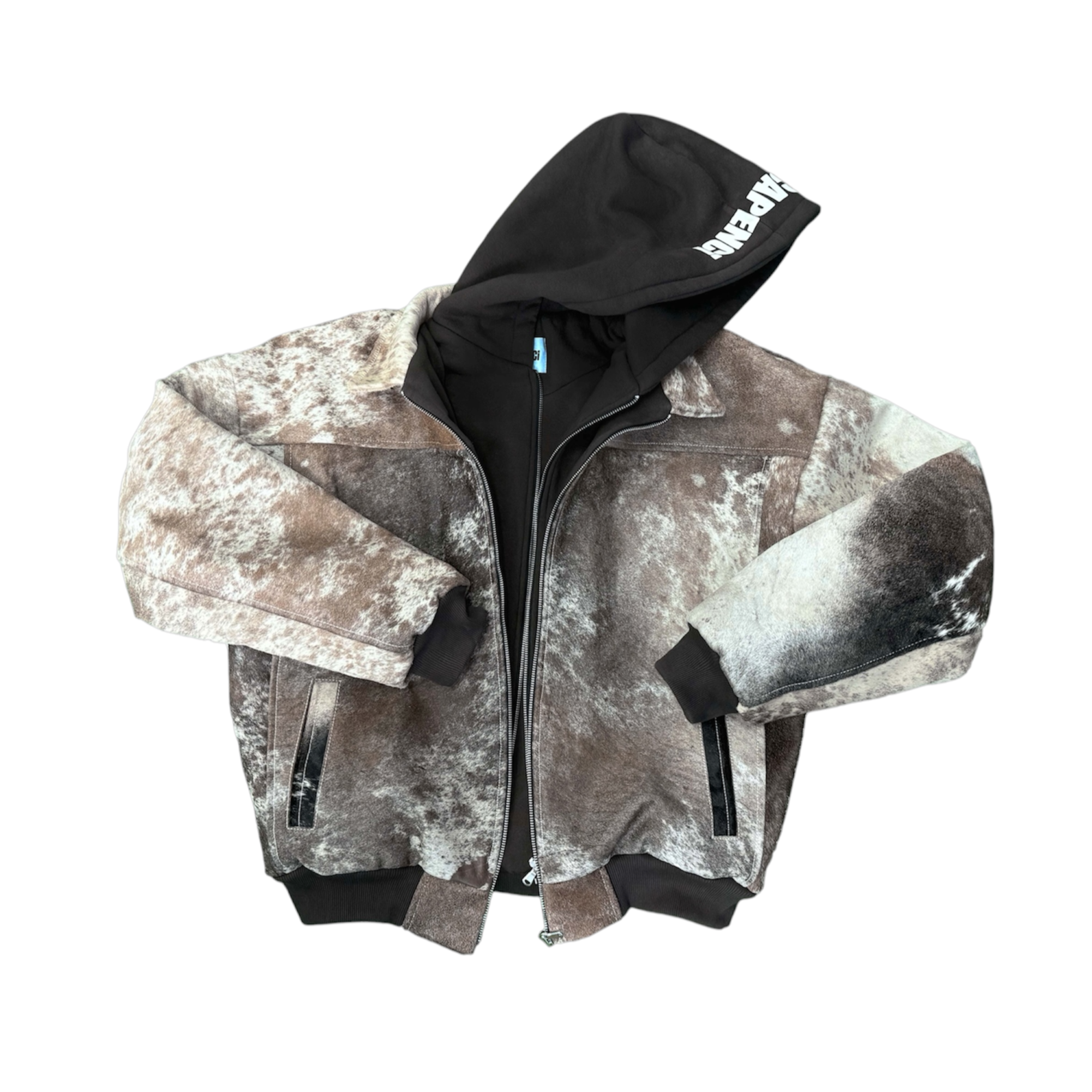 COWHIDE JACKET BROWN