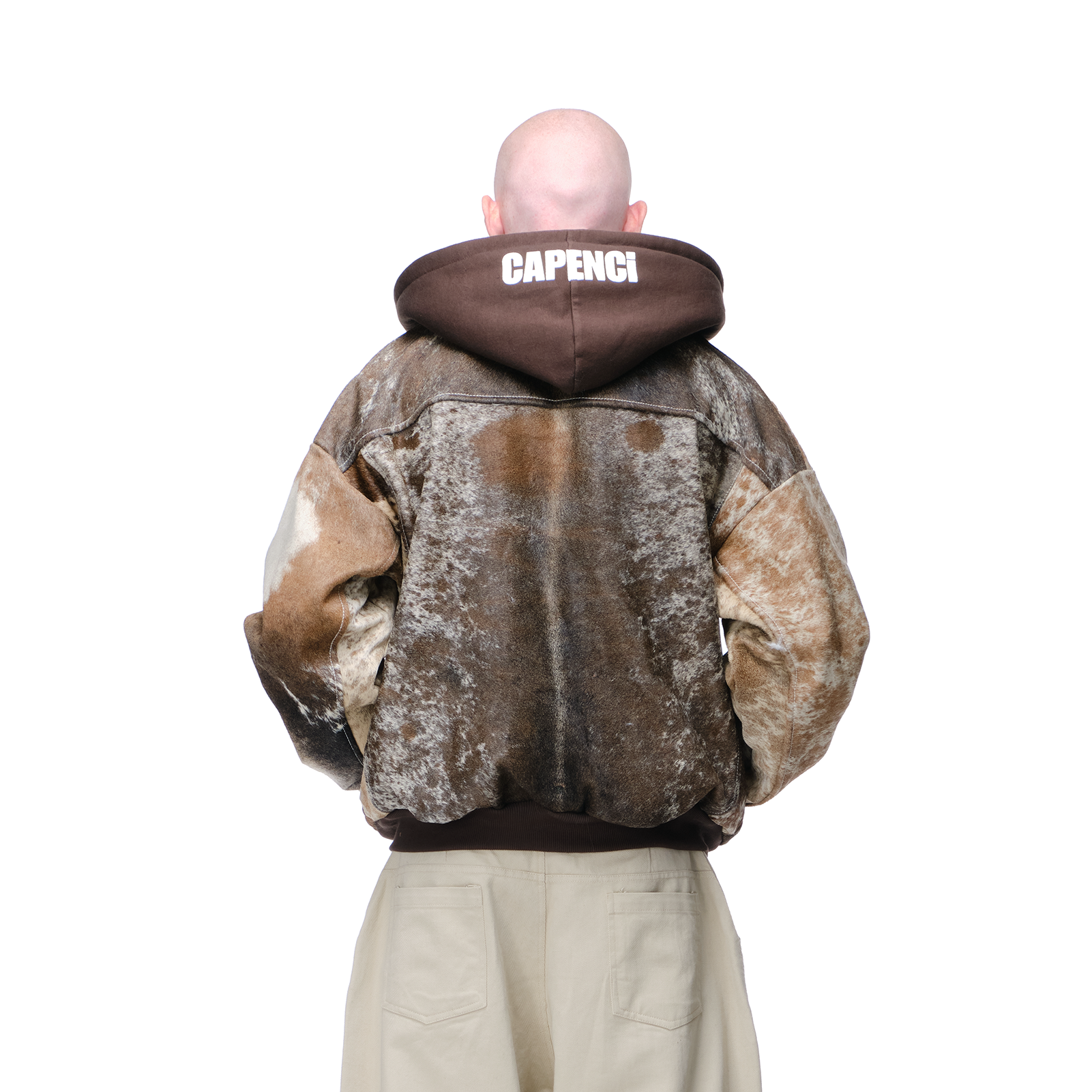 COWHIDE JACKET BROWN