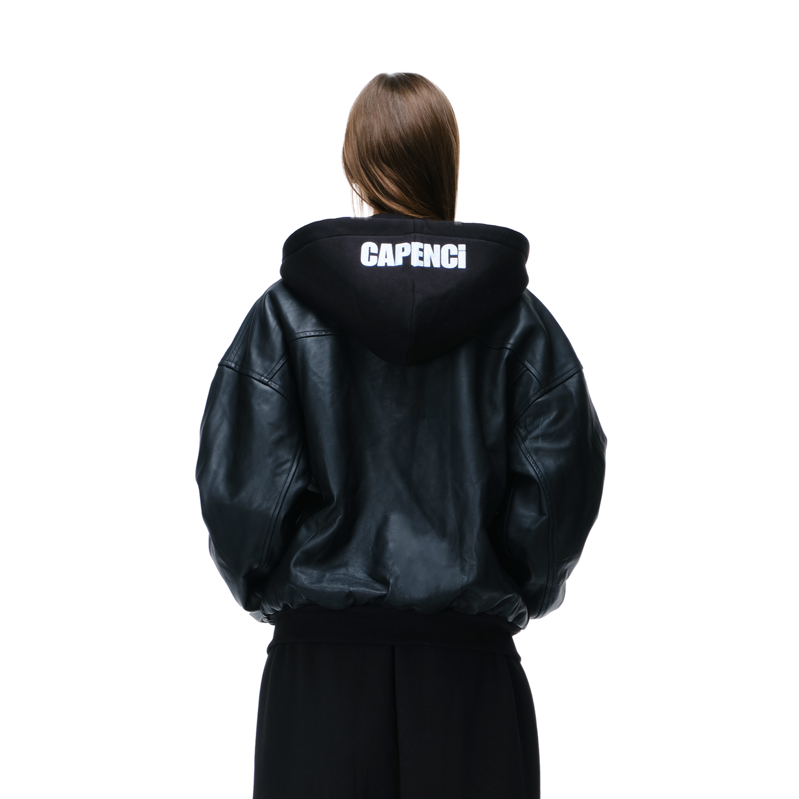 CALFSKIN HOODED BOMBER