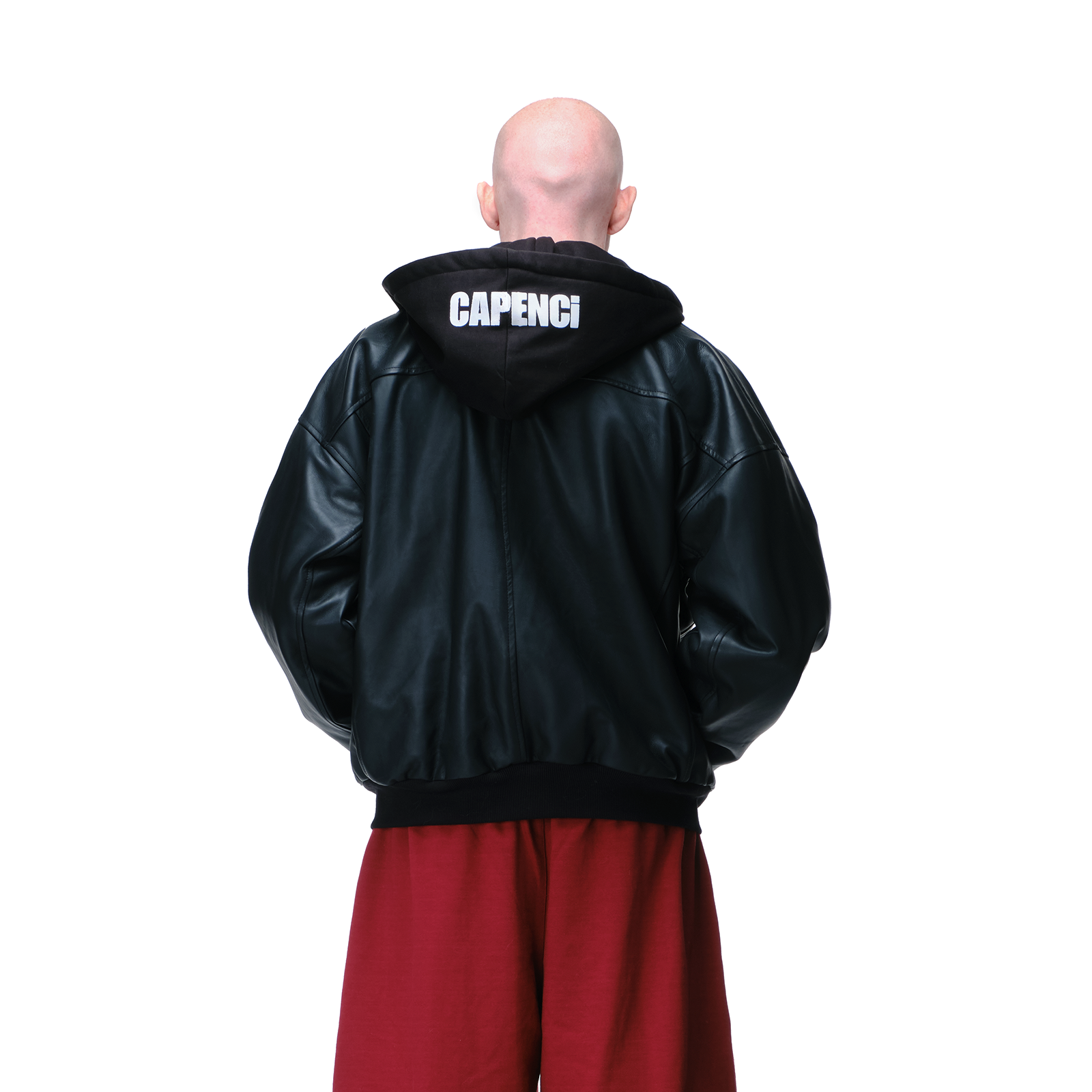 CALFSKIN HOODED BOMBER