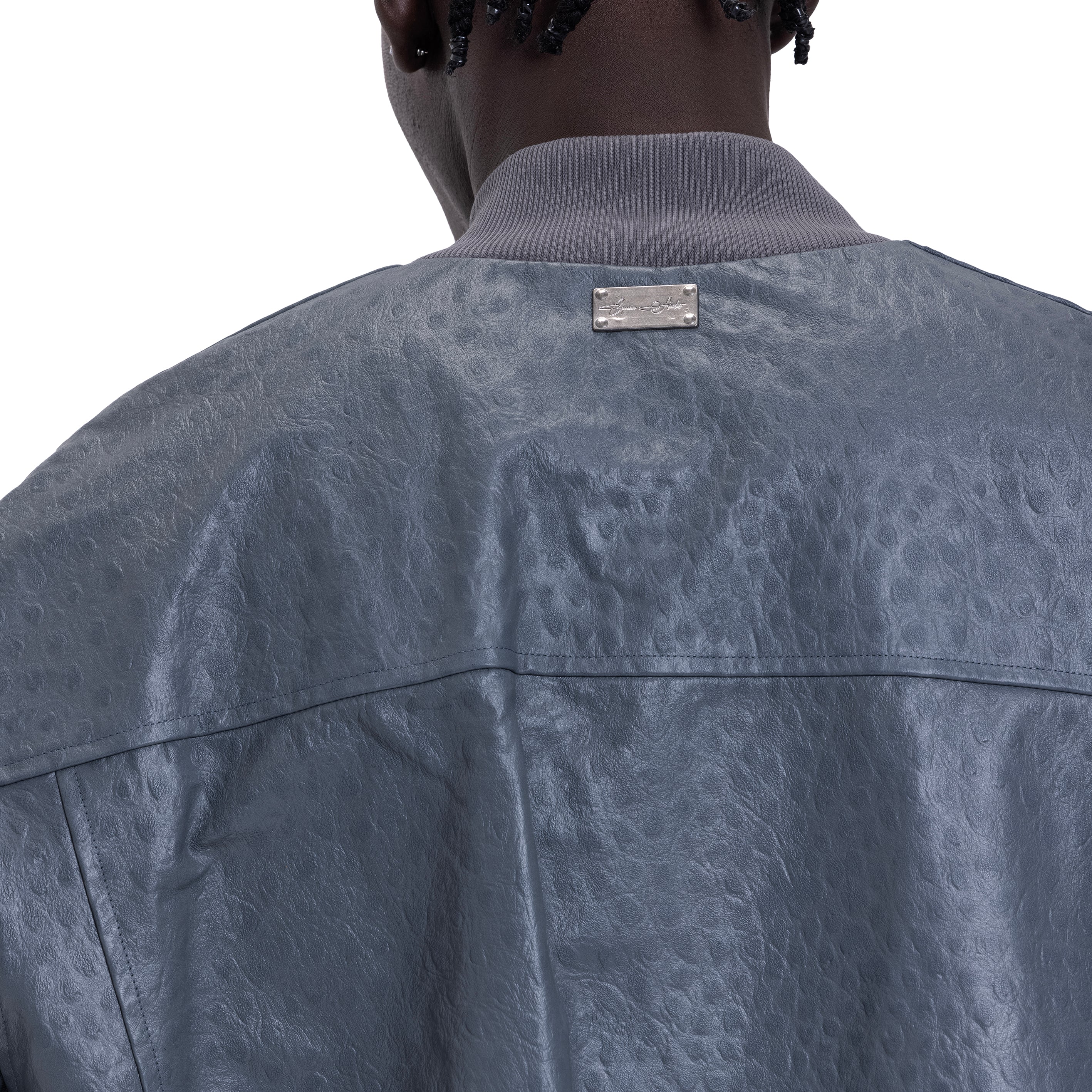GRAPHITE LIGHTWEIGHT OSTRICH BOMBER