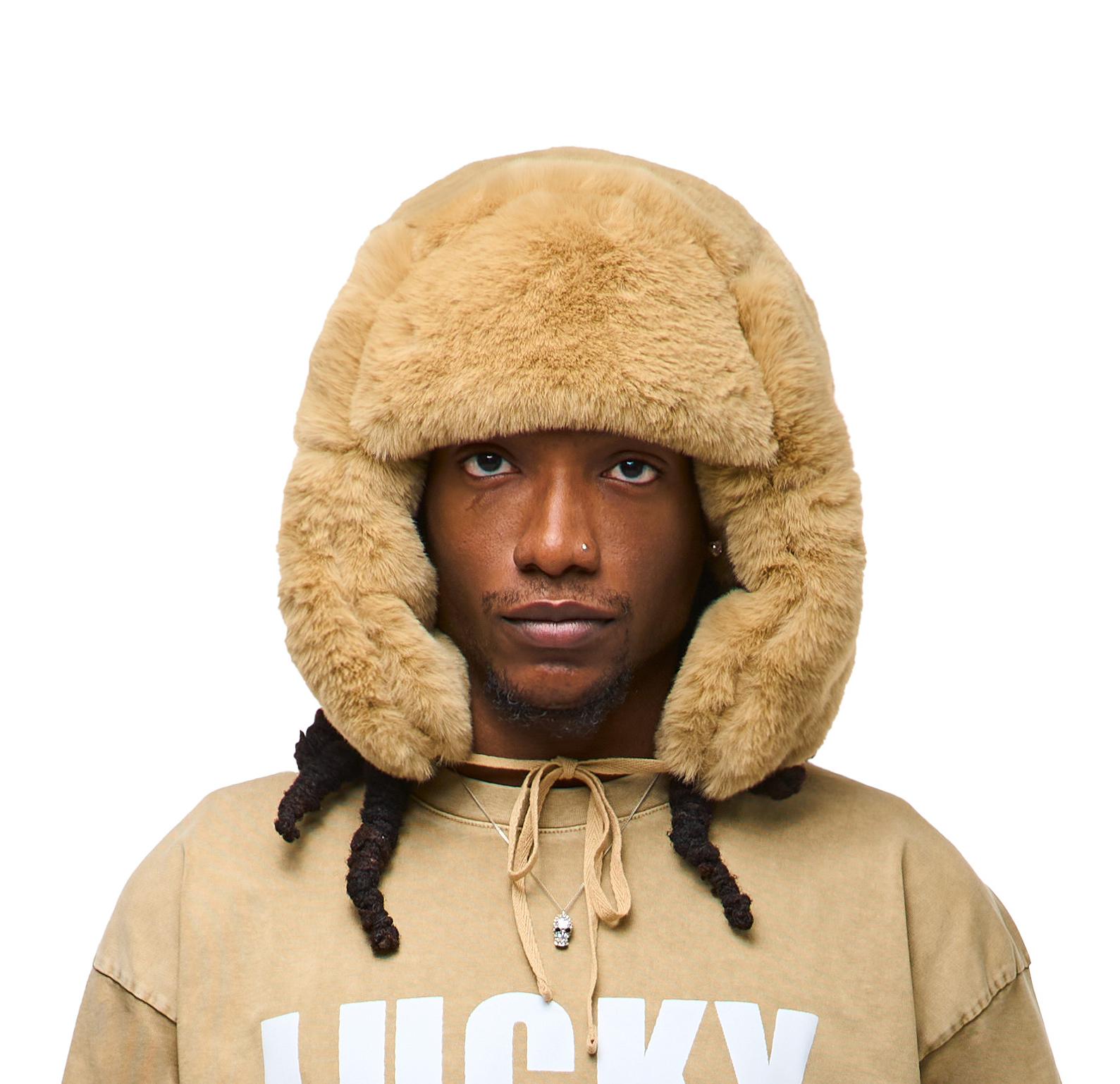 FAUX RABBIT FUR HAT