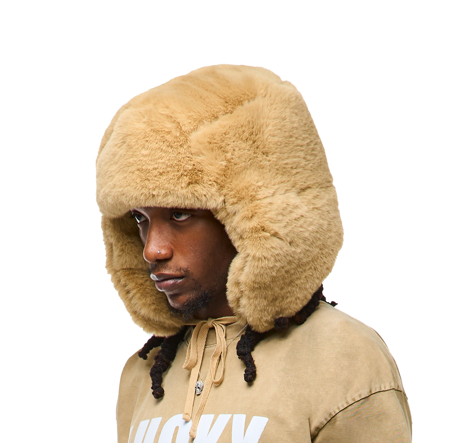 FAUX RABBIT FUR HAT