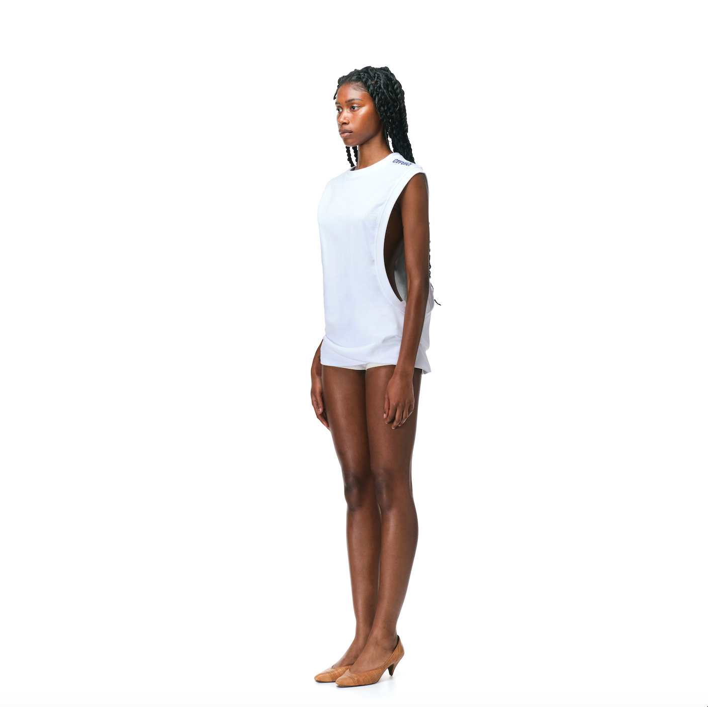 WHITE MUSCLE SHIRT