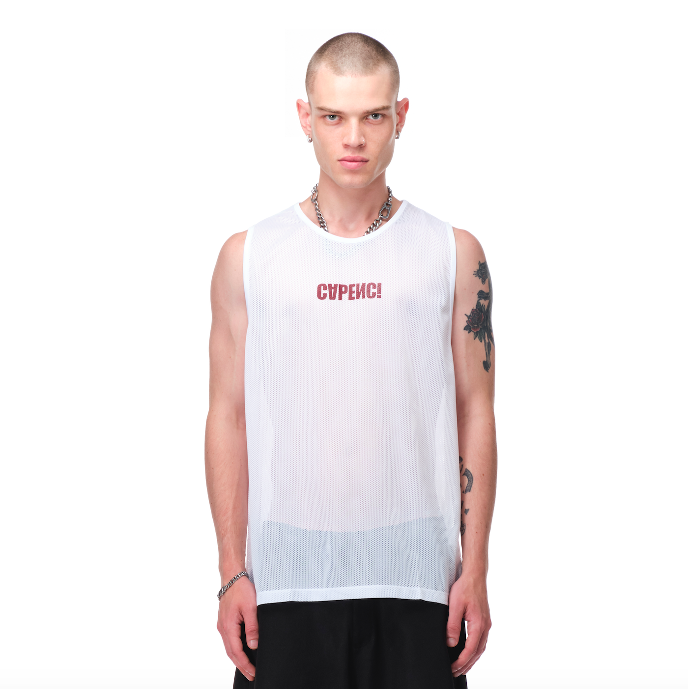 WHITE JERSEY TANK