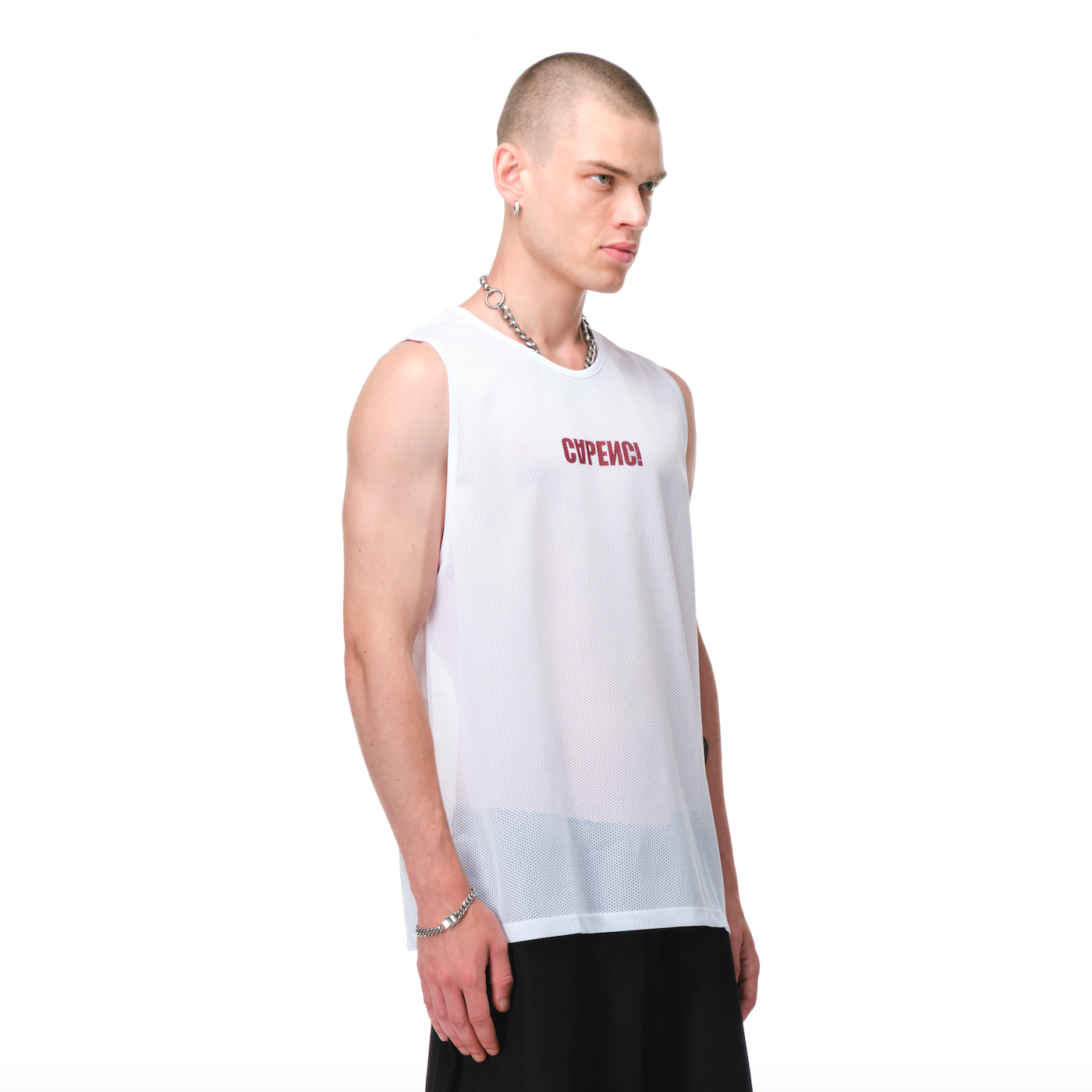 WHITE JERSEY TANK