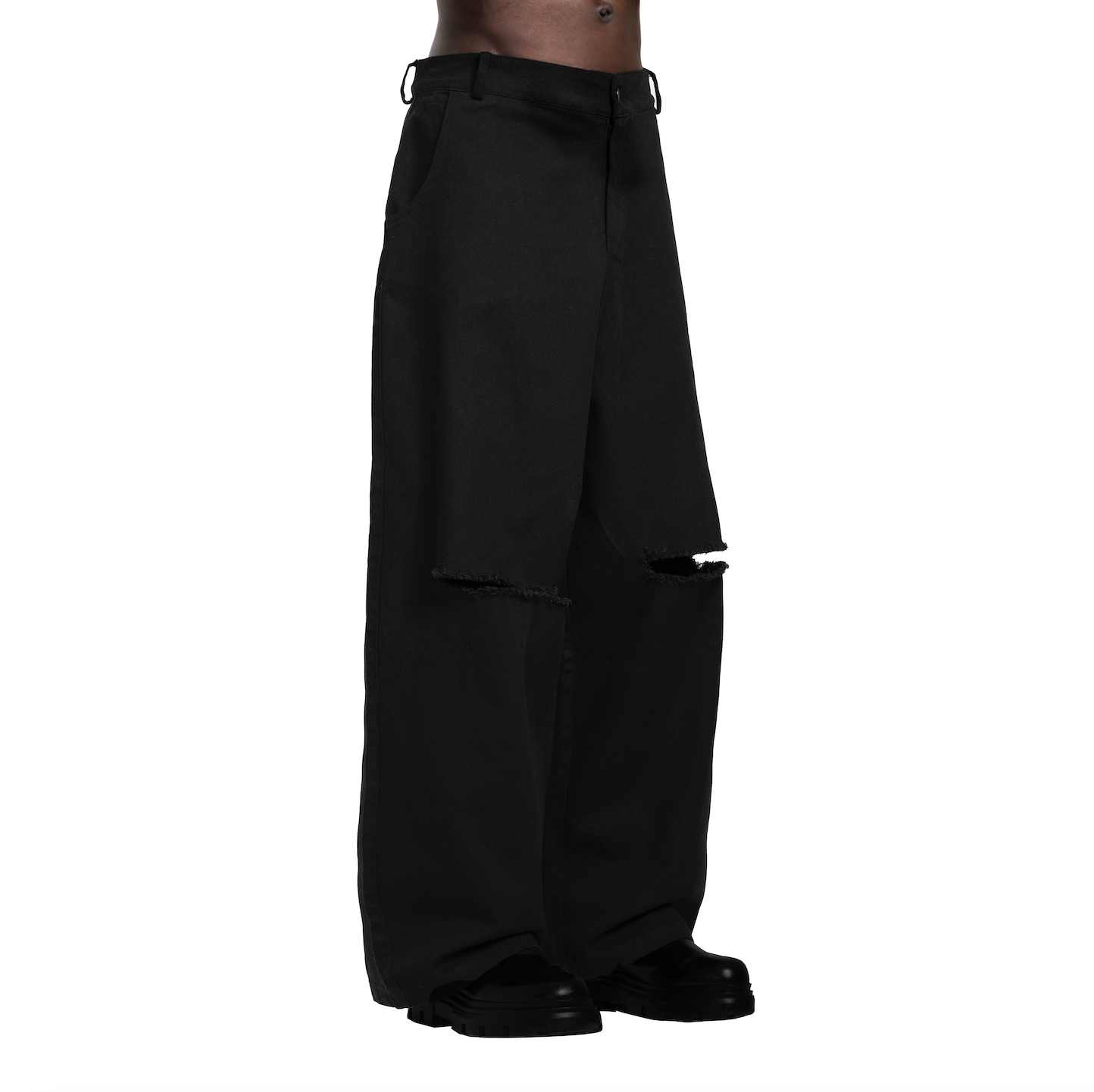BLACK CANVAS PANTS