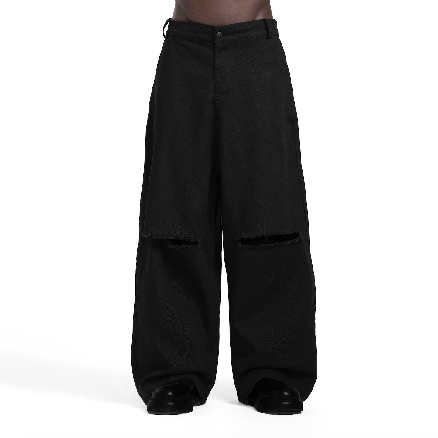 BLACK CANVAS PANTS