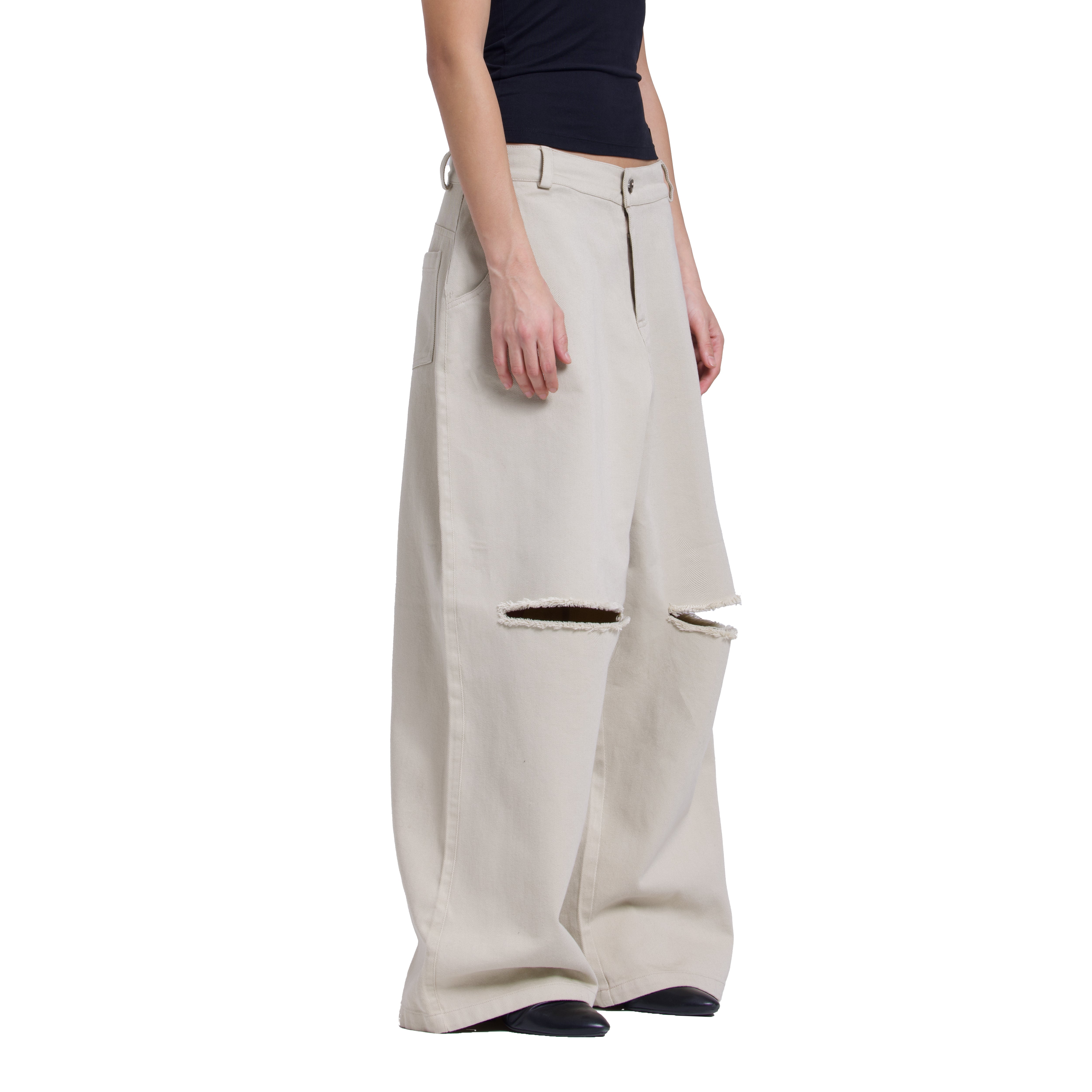 SAND CANVAS PANTS