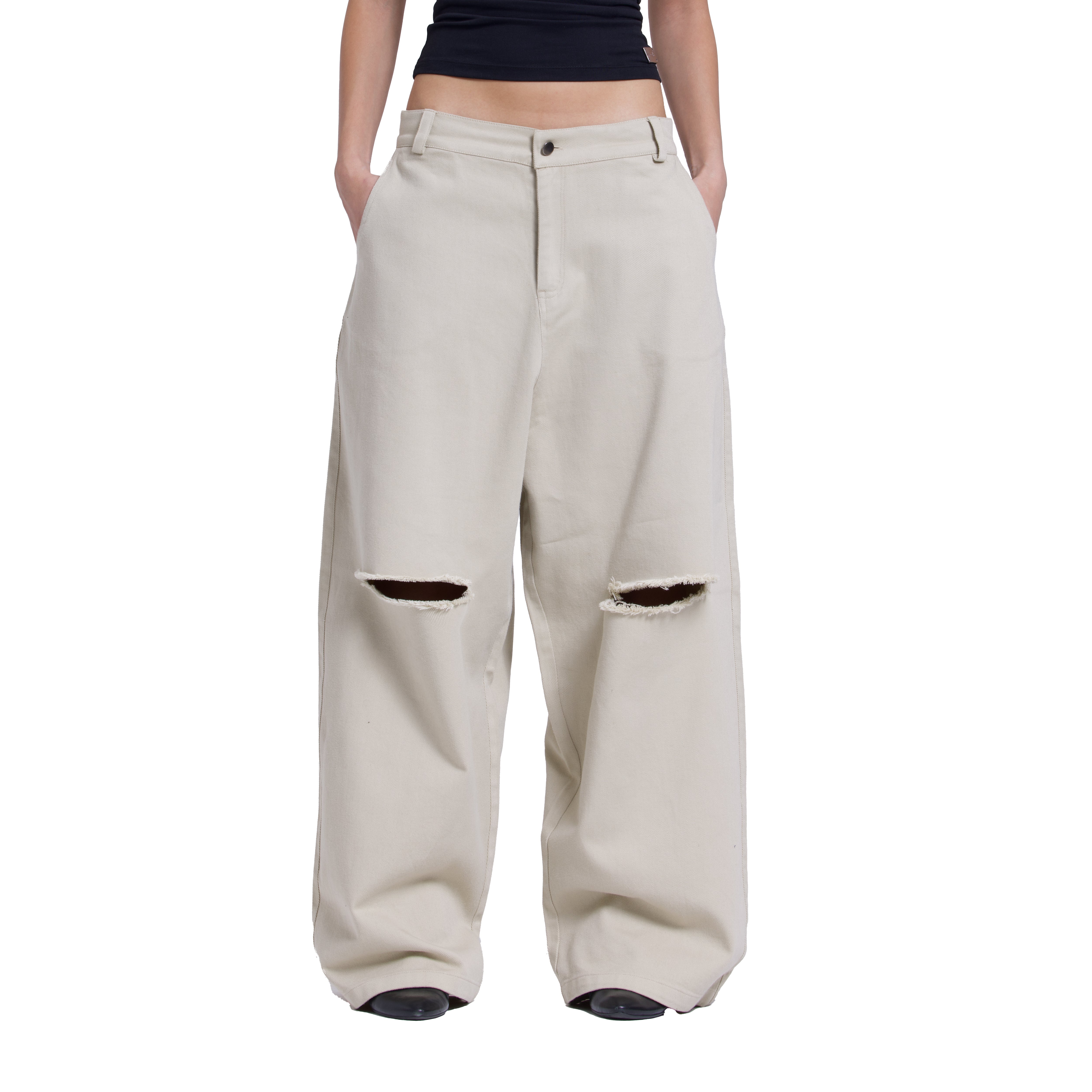 SAND CANVAS PANTS