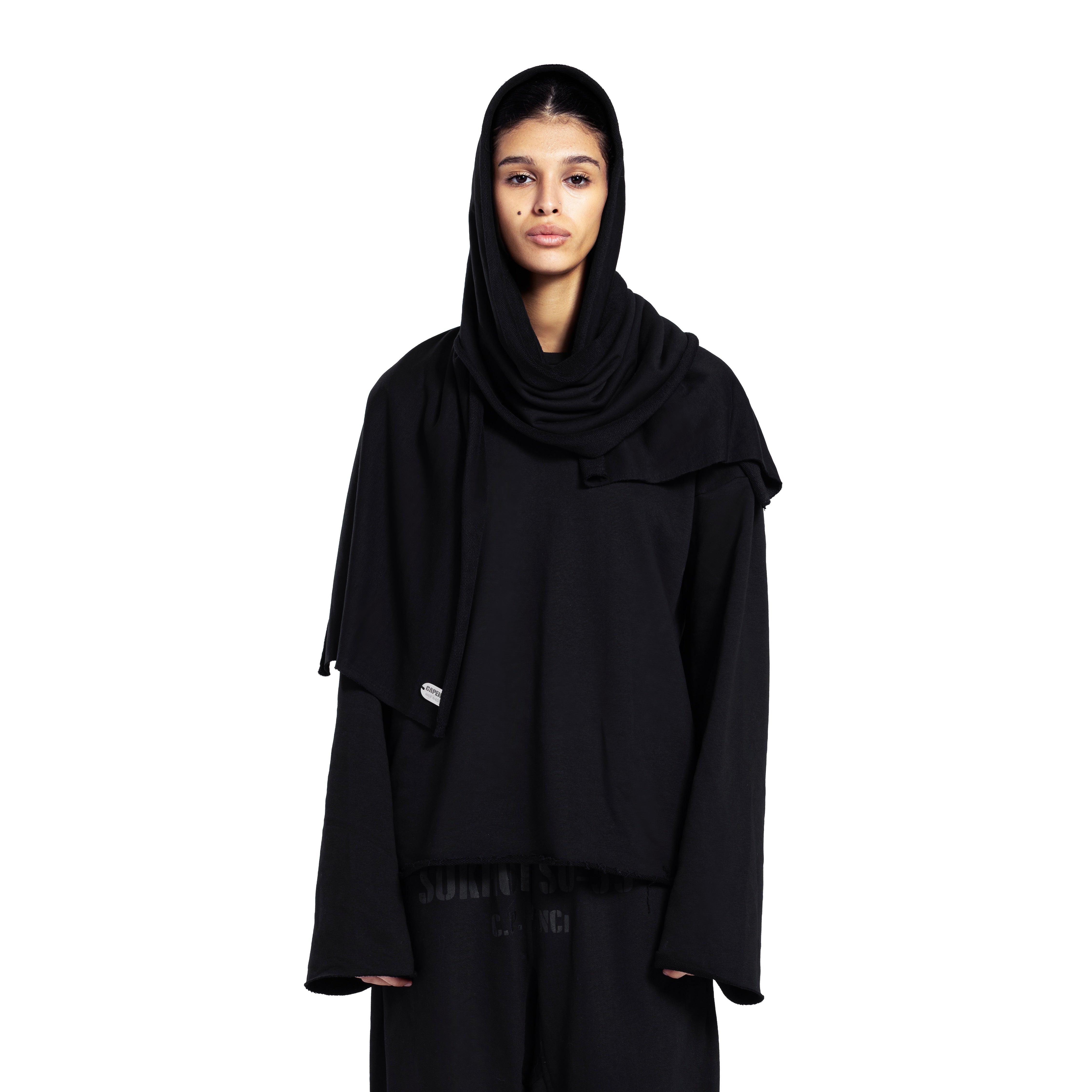 HIJAB HOODIE IN BLACK