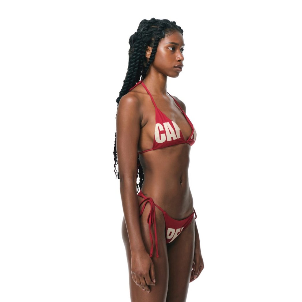 RED TAN LINE BIKINI