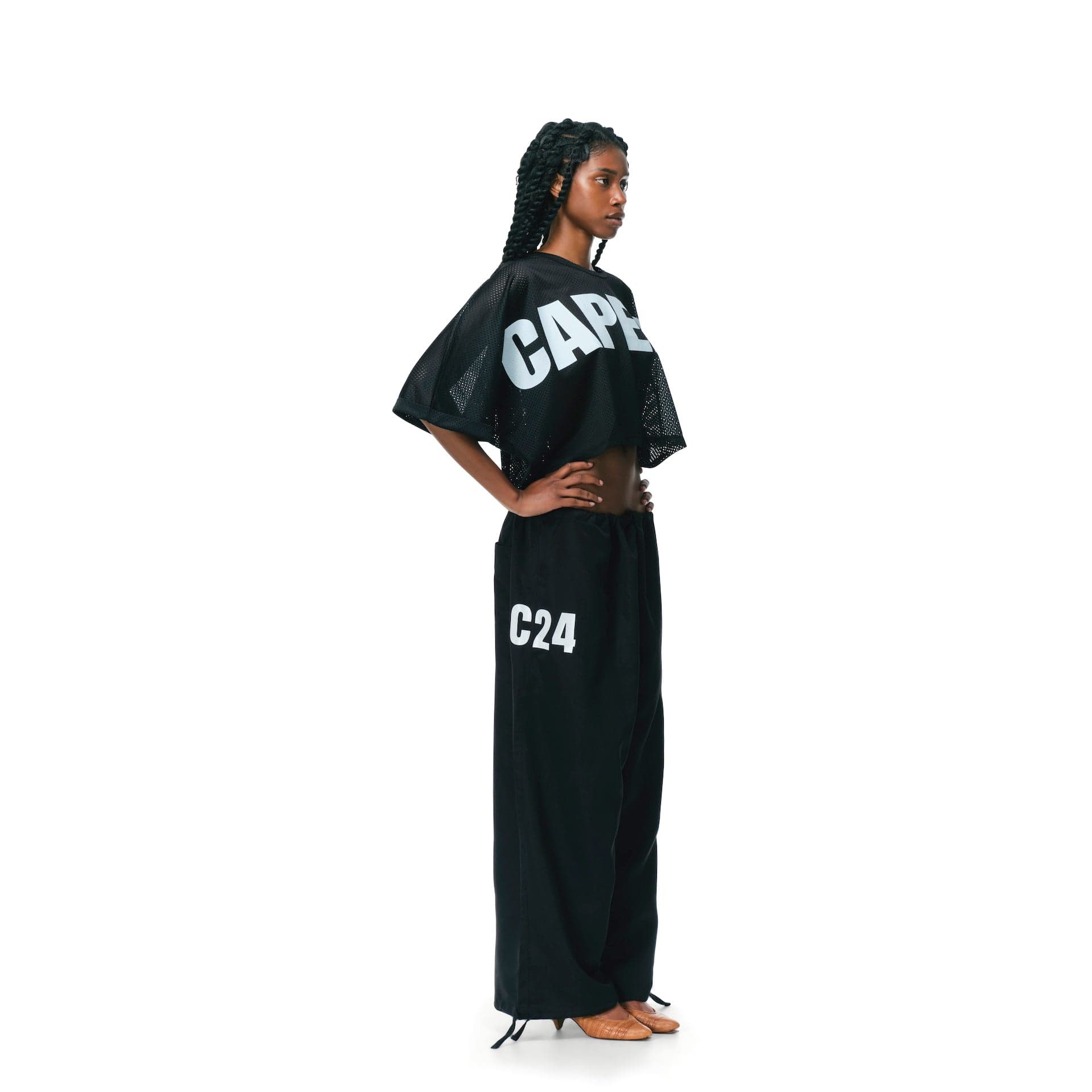 C24 PANTS BLACK - BlackC24pantsside