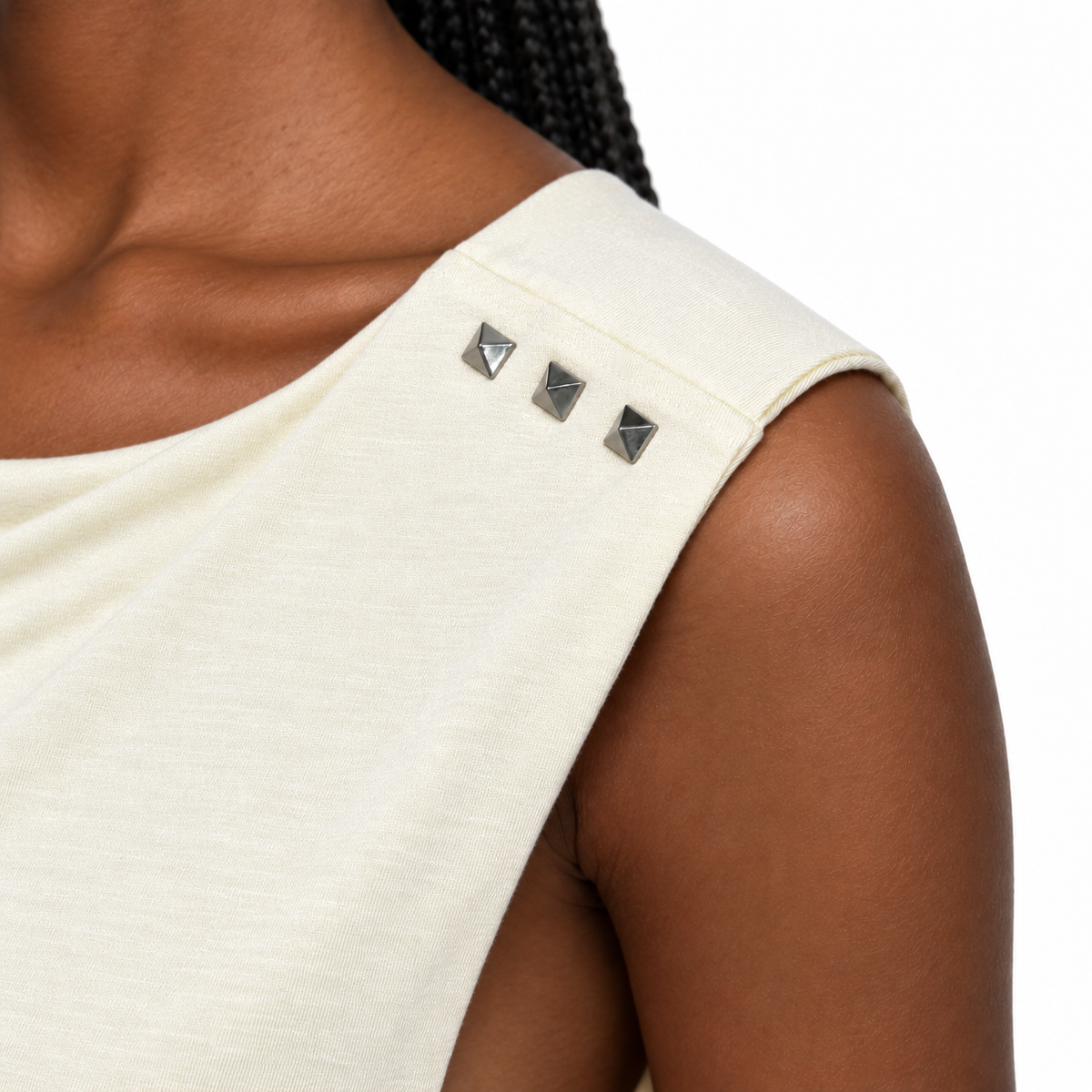 STUDDED MUSCLE SHIRT - COLORS