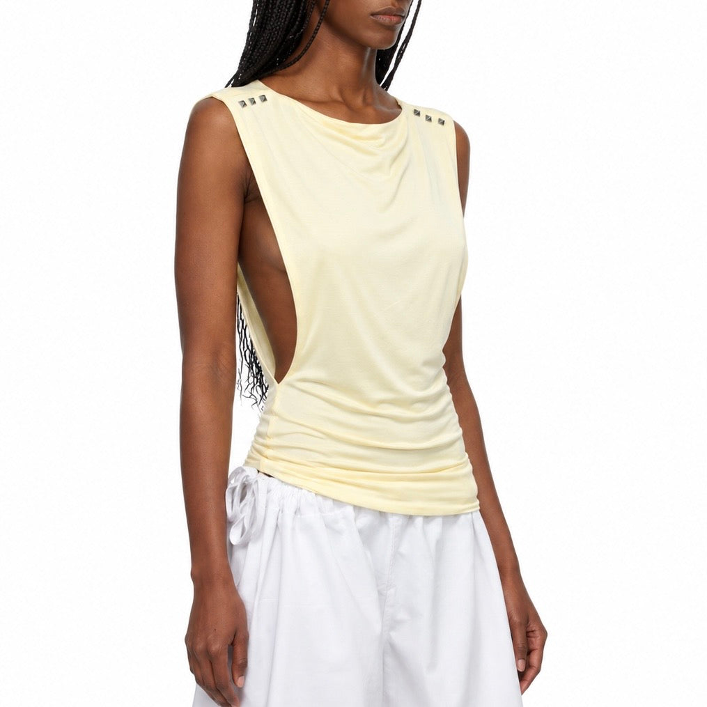 STUDDED MUSCLE SHIRT - COLORS