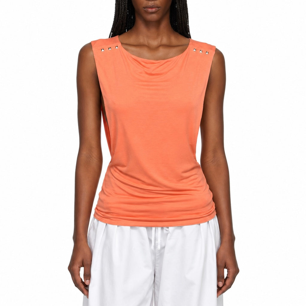 STUDDED MUSCLE SHIRT - COLORS
