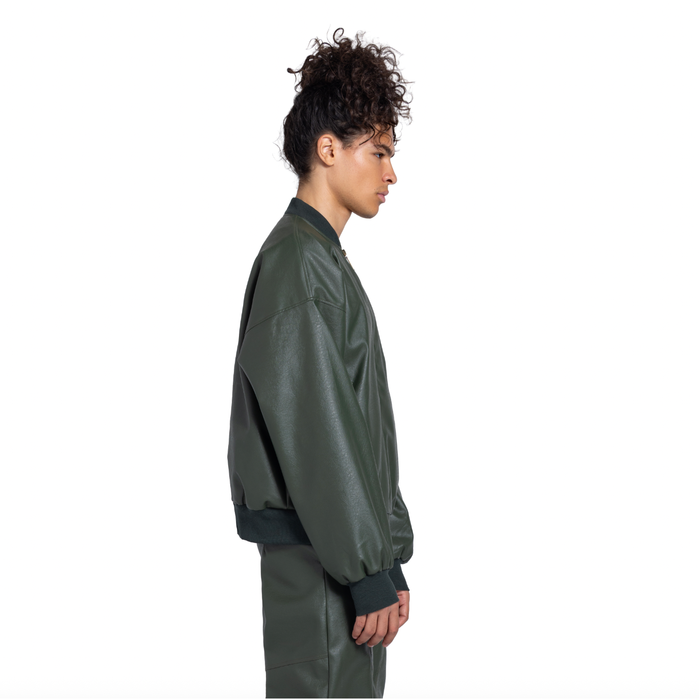 ARMY LEATHER BOMBER